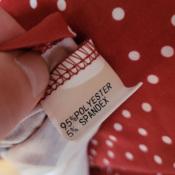 Kilig size medium sleeveless red polkadot midi dress NWT - Picture 7 of 12